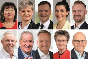 Zehn Westsachsen sitzen im neuen Landtag: Hat der Landkreis Zwickau in Dresden jetzt mehr Gewicht? - Zehn künftige Landtagsabgeordnete (von links oben nach rechts unten): Kerstin Nicolaus, Daniela Pfeifer, Jan Löffler, Ina Klemm (alle CDU), Jonas Dünzel, Heiko Gumprecht, Mike Moncsek, Andreas Gerold (alle AfD), Sabine Zimmermann und Bernd Rudolph (beide BSW).