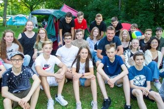 Zeugnisausgabe im Pöhl-Camp - 