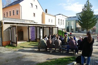 Zschopauer Garage wird zur Konzertbühne - Dieser Zschopauer Garagenkomplex wird am Freitagabend zum Konzertgelände.