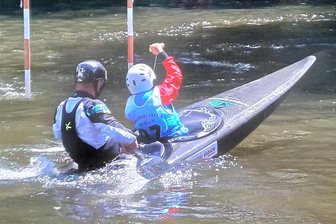 Zschopauer Kanuten glänzen beim Heimspiel - Die Zschopauer präsentierten sich auf der Zschopau in starker Verfassung.
