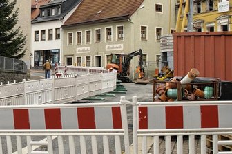 Zschopauer von Baustellen genervt - Noch sind der Verkehrsknoten am Stadtcafé und die Lange Straße dicht.