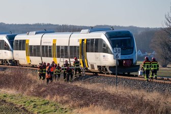 Zug-Panne nach Leipzig: Evakuierung auf offener Strecke - Ein Regionalzug blieb am Montag im Ortsteil Tragnitz liegen.