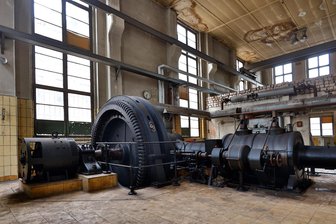 Zum Tag des offenen Denkmals öffnet ein besonderes Gebäude auf dem Oberlungwitzer Rogo-Tauscher-Areal - Mit der Dampfmaschine im Kesselhaus des Rogo-Tauscher-Areals wurde Strom erzeugt.