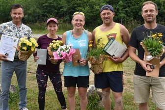 Zum Vereinsgeburtstag ausgezeichnet - Wurden für ihre Verdienste im ESV Lok Adorf ausgezeichnet: Steffen Lachmann, Marlen Reidel, Annemarie Aechtner, Chris Nentwich und André Weller (von links nach rechts).