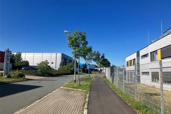 Zweckverband verkauft Grundstücke im Gewerbegebiet Hoffeld - Blick in das Industrie- und Gewerbegebiet Hoffeld, Blick in die Kurt-Mauersberger-Straße.