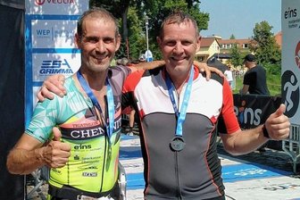 Zwei Freunde mit einer Leidenschaft - René Nagel (l.) und René Schmidt sind mit ihren Resultaten in Grimma zufrieden gewesen.