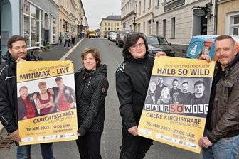 Zwei Konzerte in Oelsnitz - Freuen sich auf die Konzerte: Karsten und Kathrin Thumser, Jan Windisch und Patric Seemann (von links). 