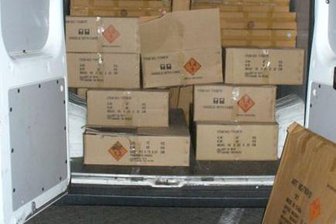 Zwei Tonnen Pyrotechnik auf A 14 sichergestellt -