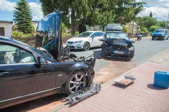 Zwei Verletzte bei Unfall in Freiberg -