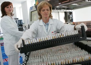 Mitarbeiterinnen des Labors