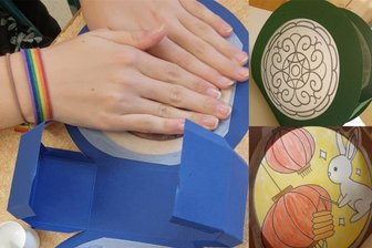 Zwickau: China-Projekt: Hochschule unterstützt Schulen - Anlässlich des Mondfestes wurden in dieser Woche bereits farbenfrohe Laternen mit traditionellen Motiven gebastelt.