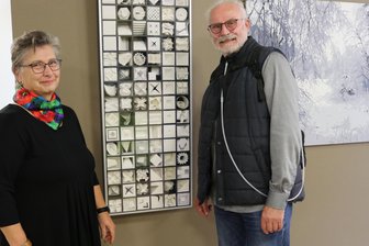 Zwickau: Führung durch Ausstellung im KON - Das Künstlerehepaar „Die Blechschmidt’s“ ist am Freitag persönlich bei der Führung durch ihre Ausstellung im Zwickauer Konservatorium anwesend.