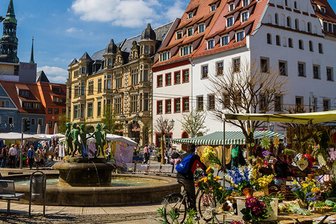Zwickau: Sachsenmarkt beendet Saison 2024 - Am Mittwoch findet der letzte Sachsenmarkt in diesem Jahr statt.