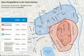 Zwickau will Parkgebühren in der Innenstadt verdoppeln - Parkgebühren Zwickau_z