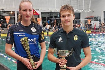 Zwickauer auf Augenhöhe mit dem Olympiasieger - Jeremy Kunz (SV 04) und Lea Charline Ronneburger (SC Chemnitz) erhielten die Pokale der DOG-Stadtgruppe Zwickau.