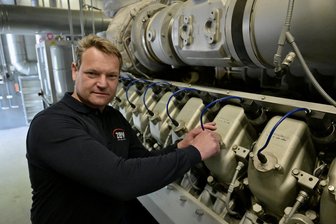 Zwickauer Energieversorgung: Fremde Baustellen sind Hauptursache für Störungen im Netz - ZEV-Technik-Geschäftsführer André Hentschel im Heizwerk Neuplanitz.