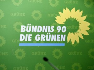 Das Logo der Partei Bündnis 90/ Die Grünen.