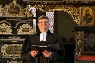 Zwickauer Superintendent: "Die Kirche ist keine Insel, vor der das Virus stoppt" - Harald Pepel - auf dem Foto während eines Gottesdiensts im Zwickauer Dom - appelliert an die Verantwortung jedes Einzelnen den Mitmenschen gegenüber.